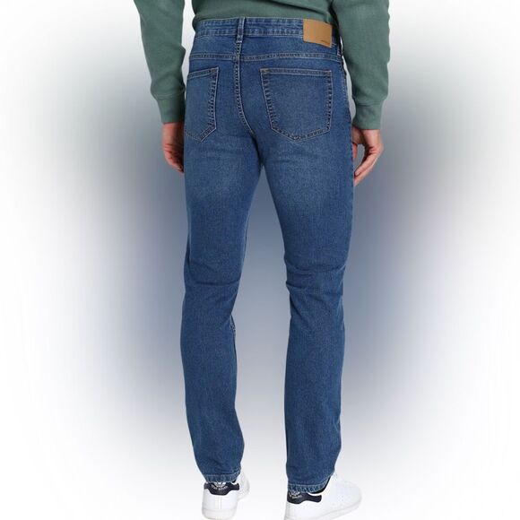 Jachs New York 5 Pocket Straight‎ Leg Comfort Stretch Denim Jeans Blue 32/29 - Picture 13 of 14